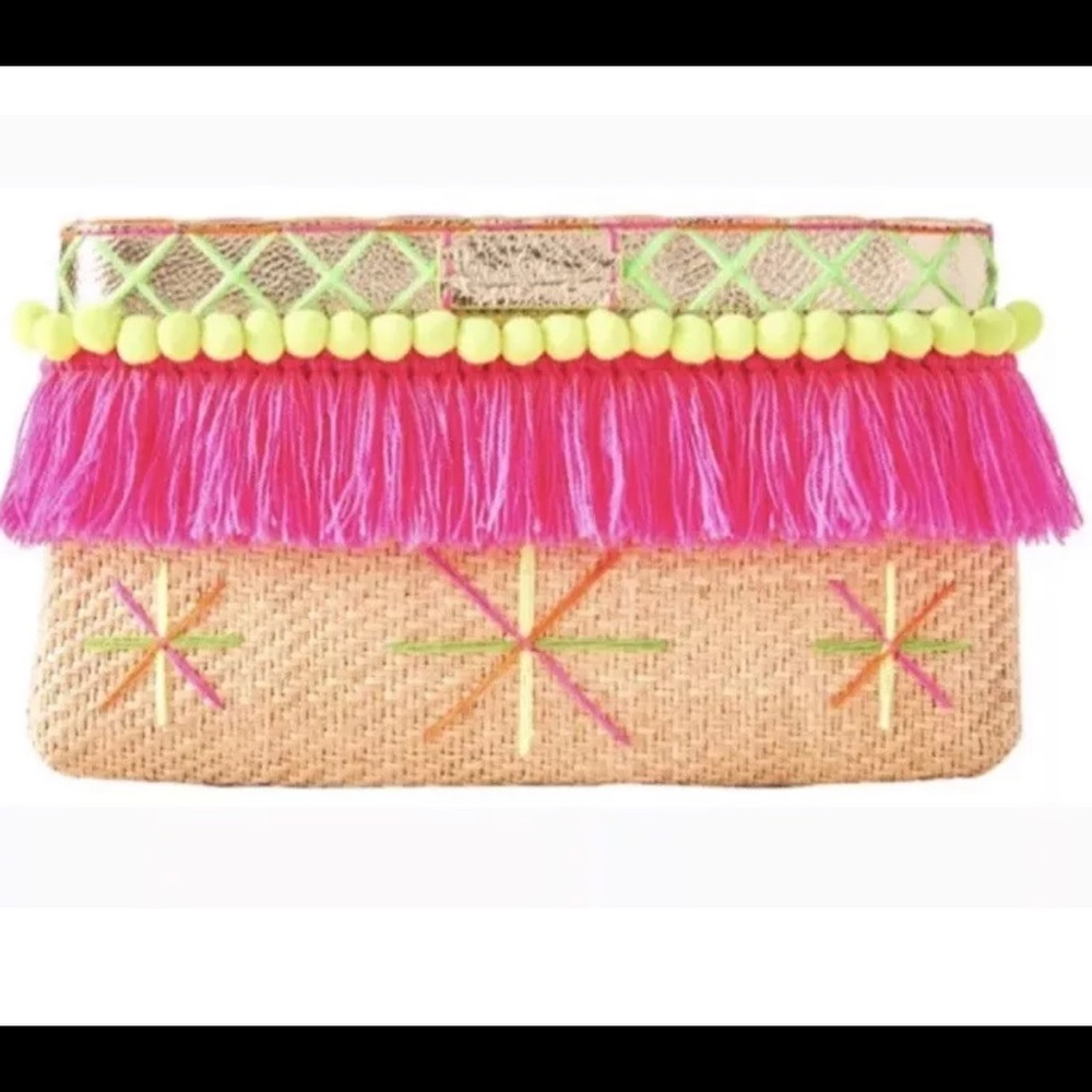Lilly Pulitzer Baja Clutch “Natural”